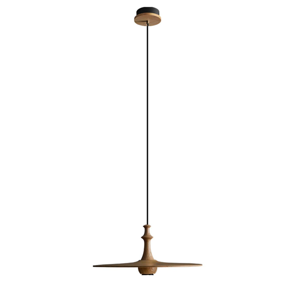 Wooden Spin Pendant Light