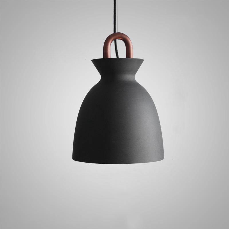 Coil Ceiling Pendant Light ∅ 7.5″ x H 11″ / Dia 19cm x H 28cm / Black Pendant light