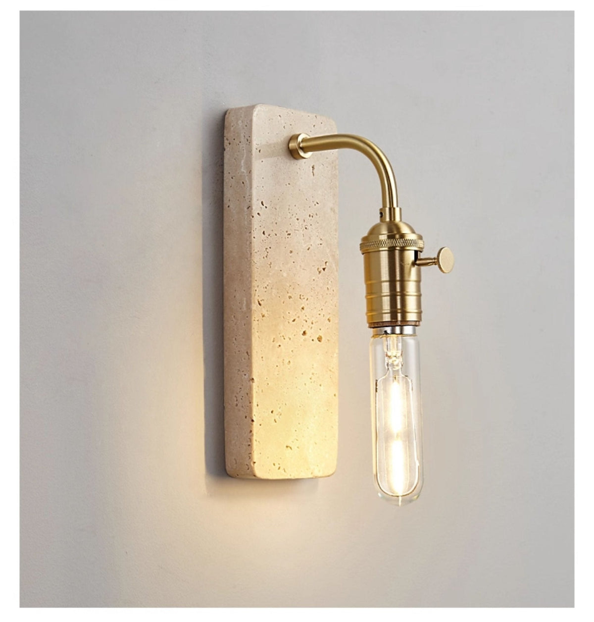 Industrial Stone Sconce