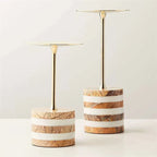 Strata Rise Marble Candle Holder