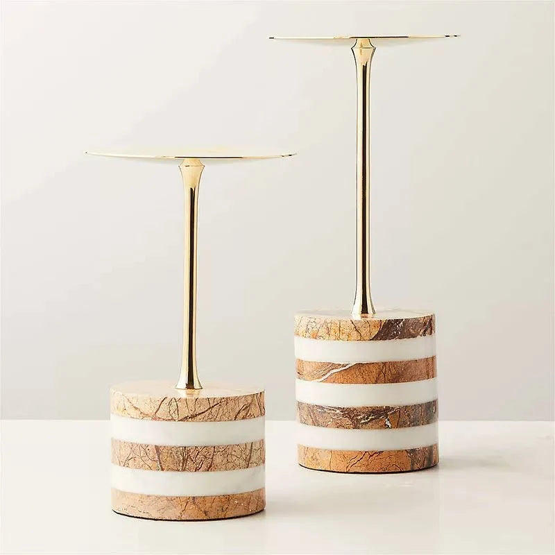 Strata Rise Marble Candle Holder