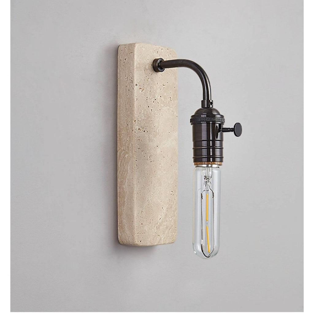 Industrial Stone Sconce
