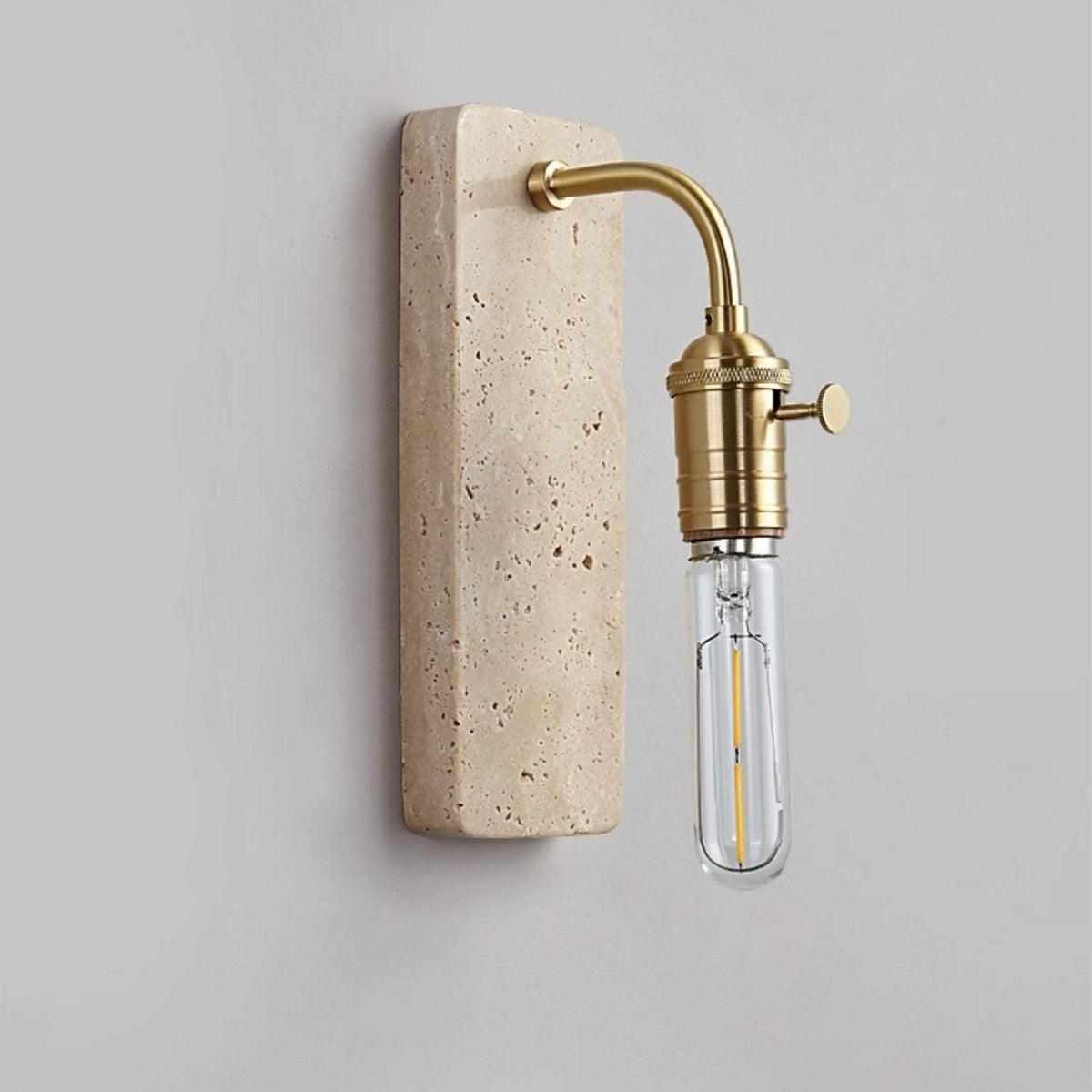 Industrial Stone Sconce