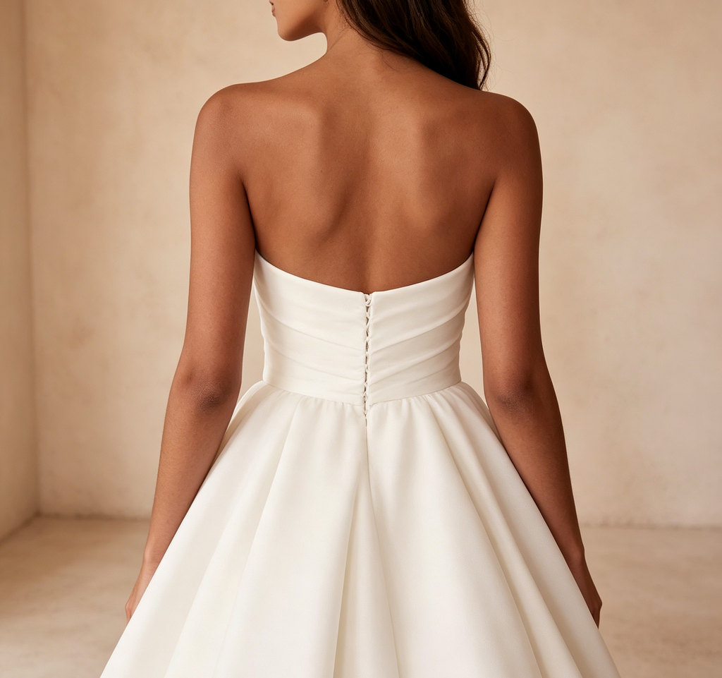 Eleganteste A-Linien Abendkleid aus Satin mit Beinschlitz, Herz-Ausschnitt, Bodenlang Gala Kleid mit Schleppe Weiß