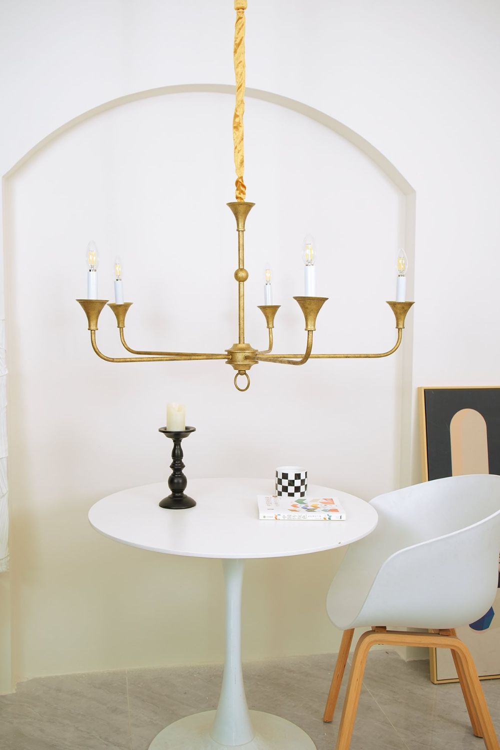 Rustic Vintage Cecil Chandelier Dia 91cm x H 47cm / ∅ 35.8″ x H 18.5″ / Brass chandelier
