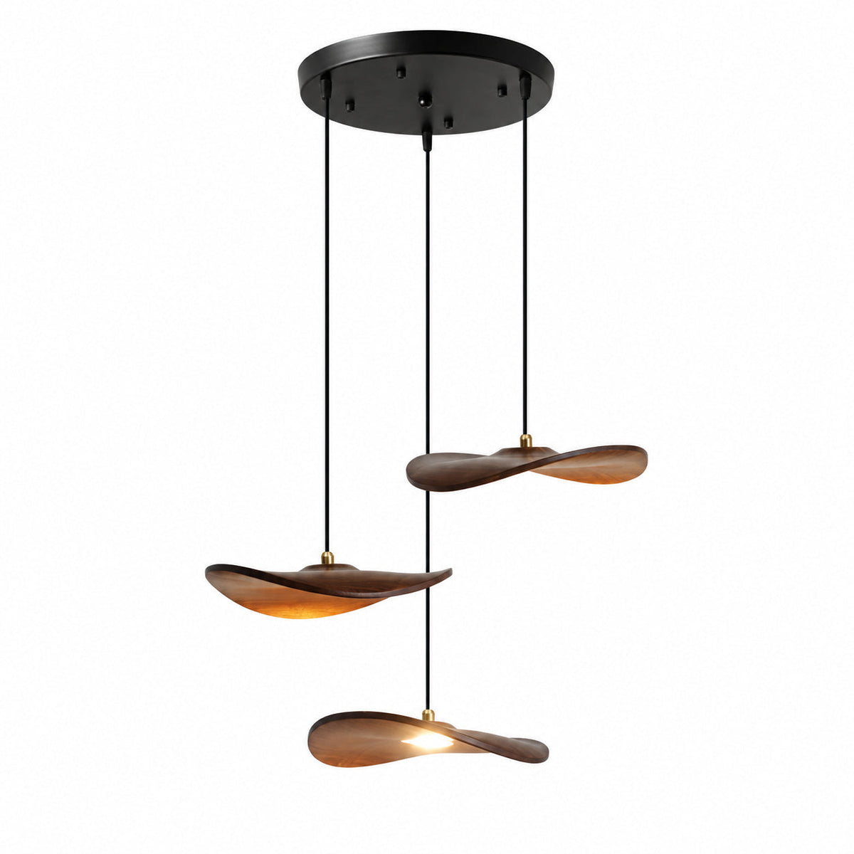 Gyre Wood Blade Chandelier