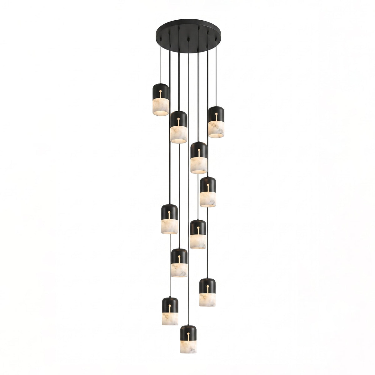 Duotone Capsule Alabaster Pendant Lamp