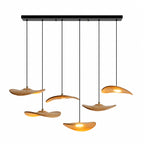 Gyre Wood Blade Chandelier