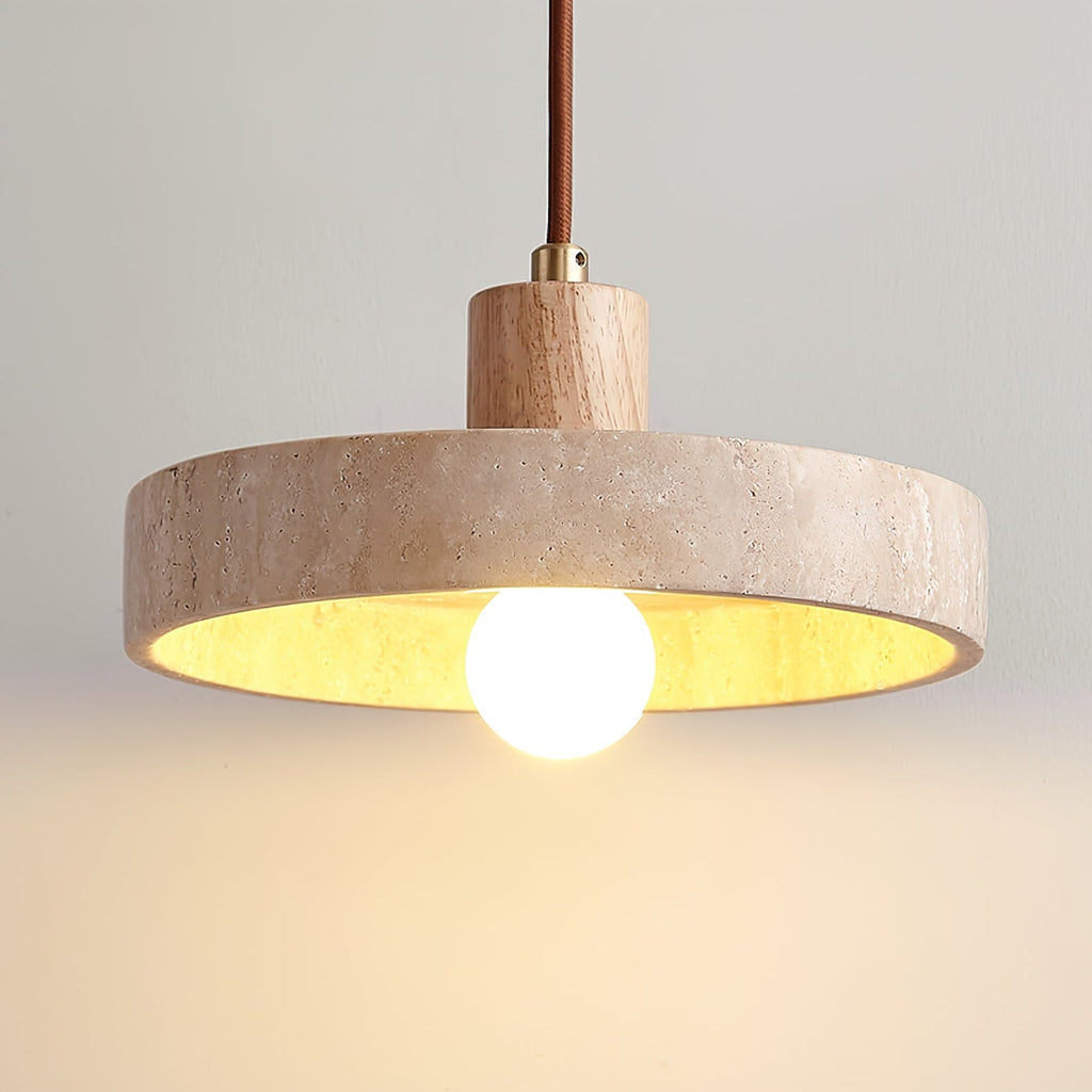 Piedra Travertine Pendant Light