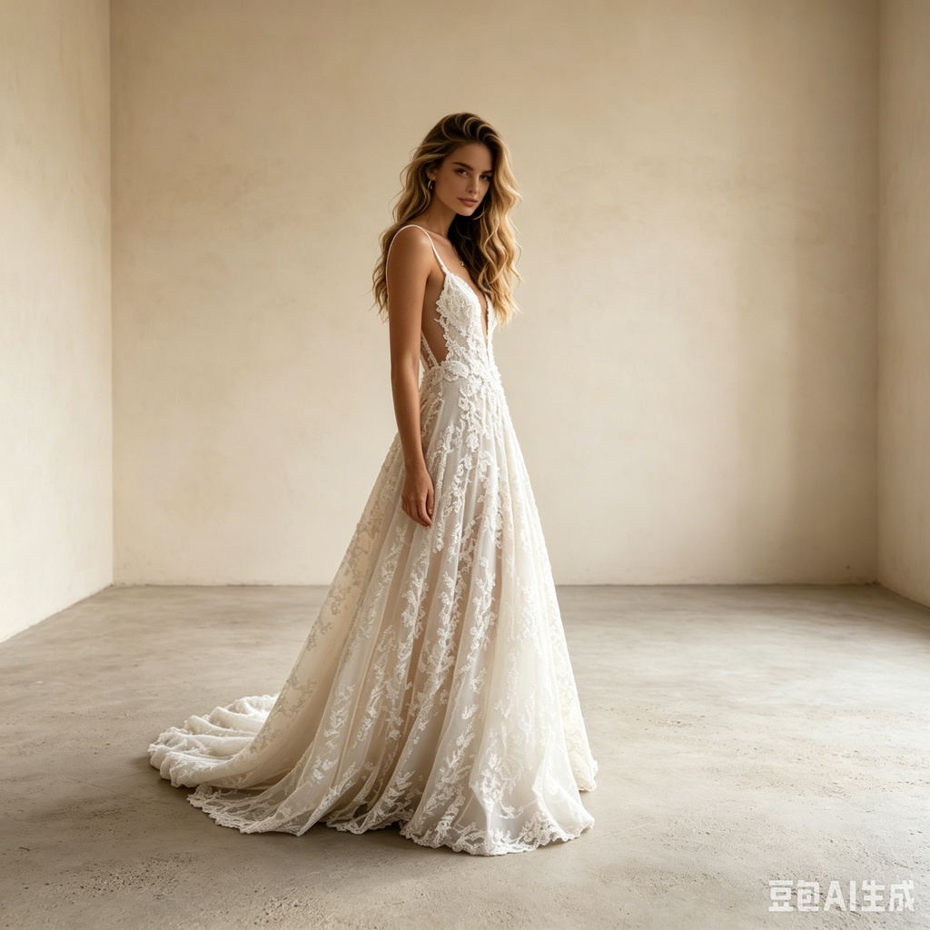 Elegantes Neckholder Abendkleid aus Satin – Stilvolles Bodenlanges Galakleid in Weiß