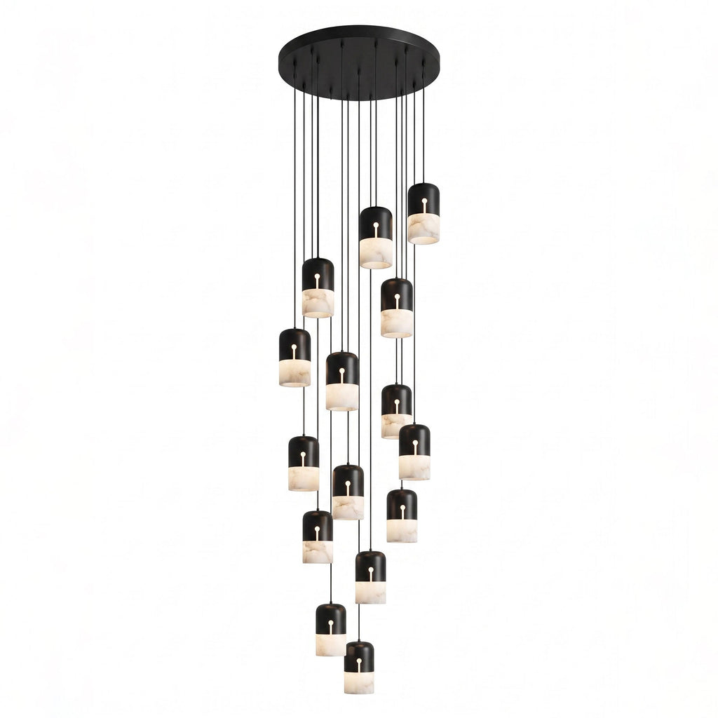 Duotone Capsule Alabaster Pendant Lamp