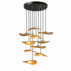 Gyre Wood Blade Chandelier