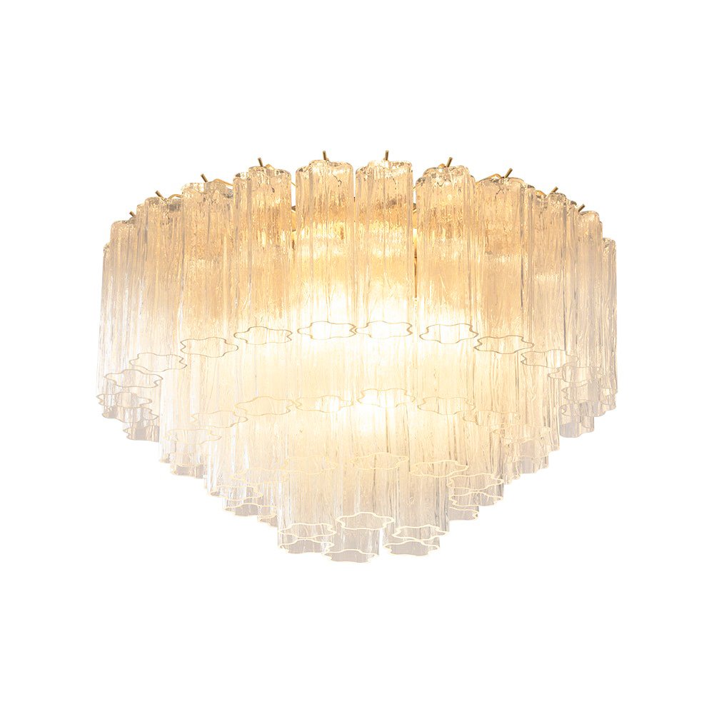Tubes Pink Glass Ceiling Light