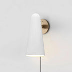 Conical Glass Plug-in Wall Lamp