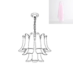 Murano Glass Leaf Chandelier