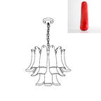 Murano Glass Leaf Chandelier
