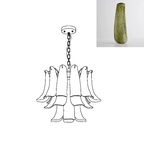 Murano Glass Leaf Chandelier