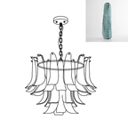 Murano Glass Leaf Chandelier