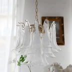 Murano Glass Leaf Chandelier