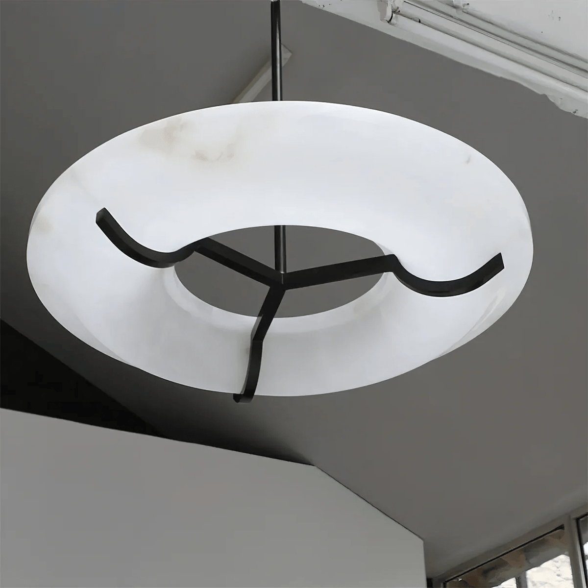 Carve Alabaster Pendant Light