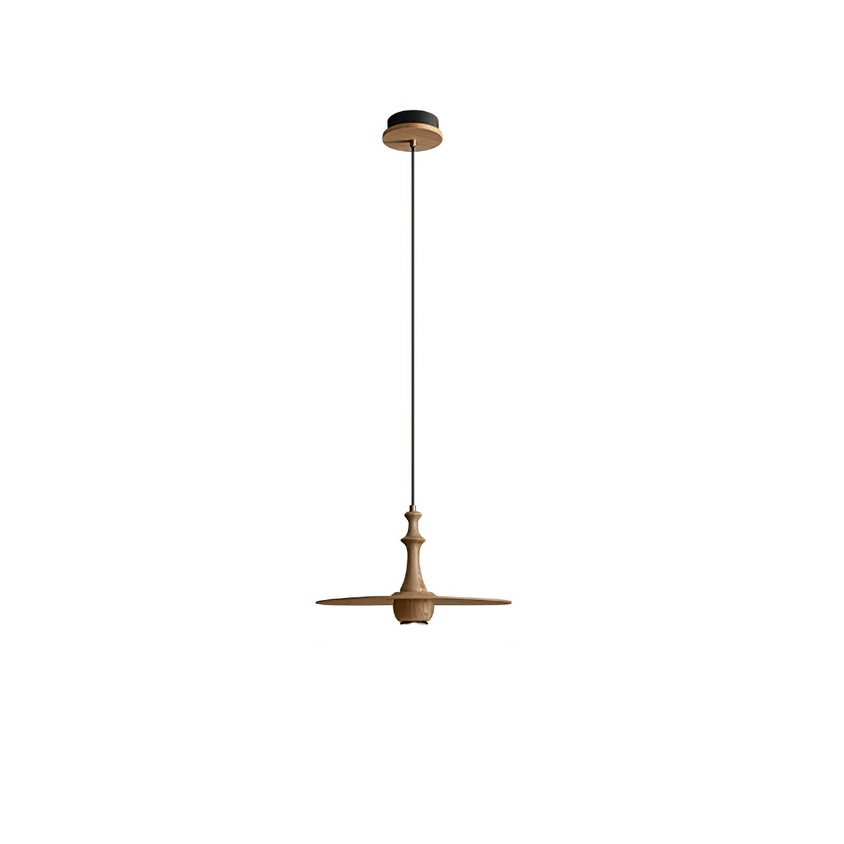 Wooden Spin Pendant Light
