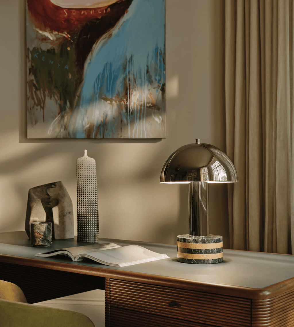 Luno Chrome Table Lamp