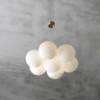 Alabaster Balls Chandelier