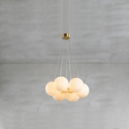 Alabaster Balls Chandelier