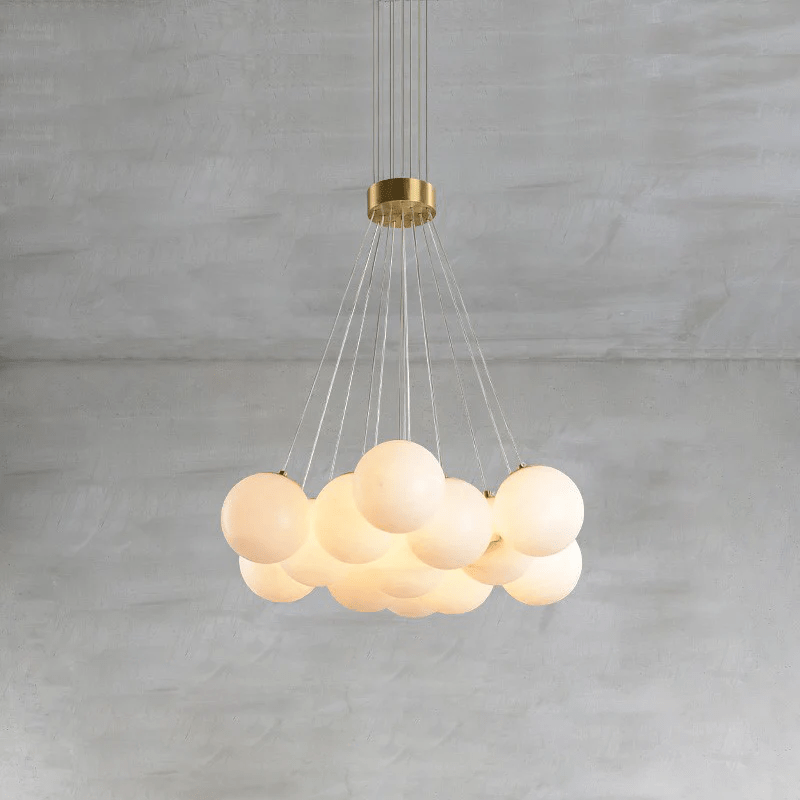 Alabaster Balls Chandelier