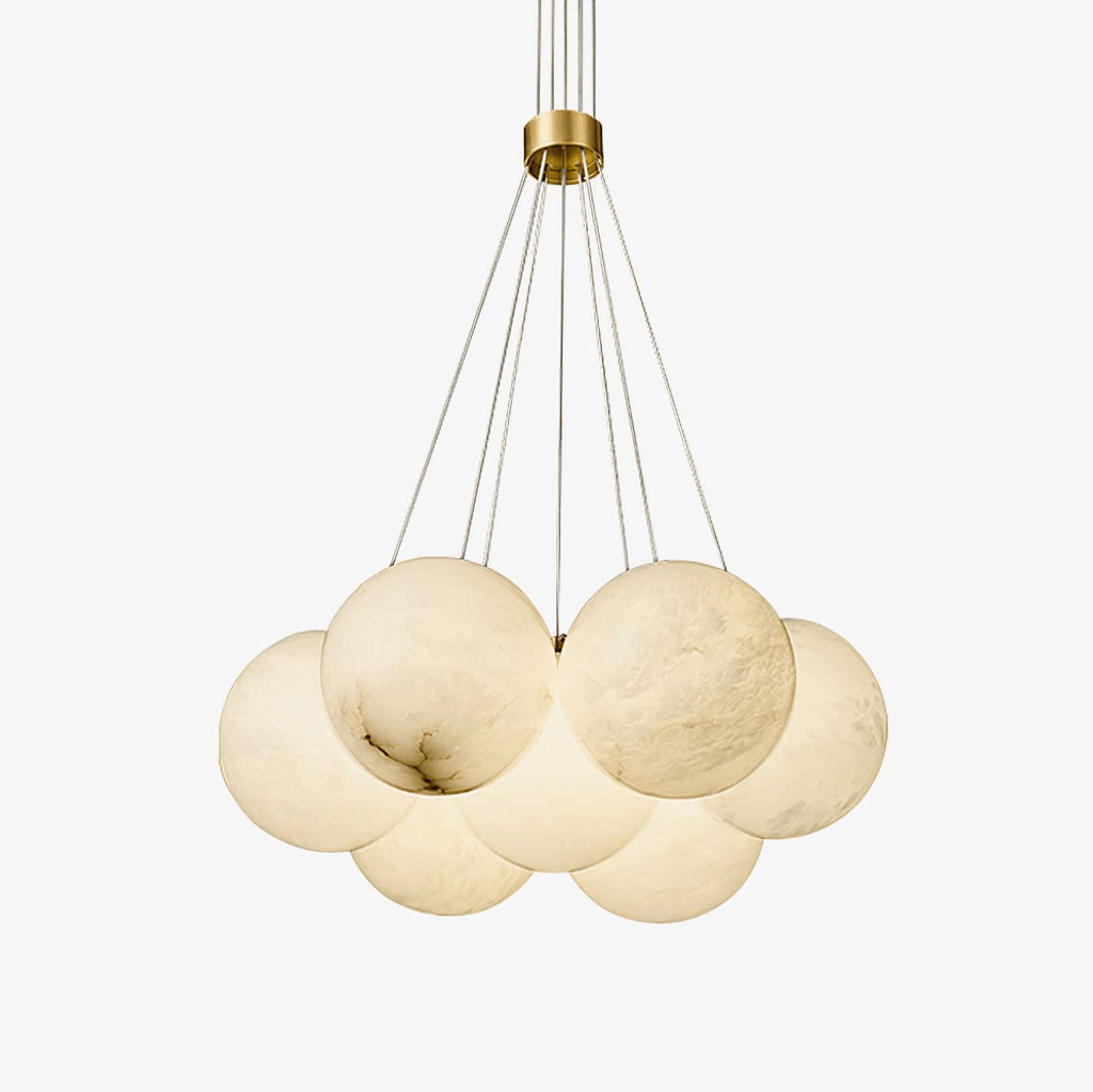 Alabaster Balls Chandelier
