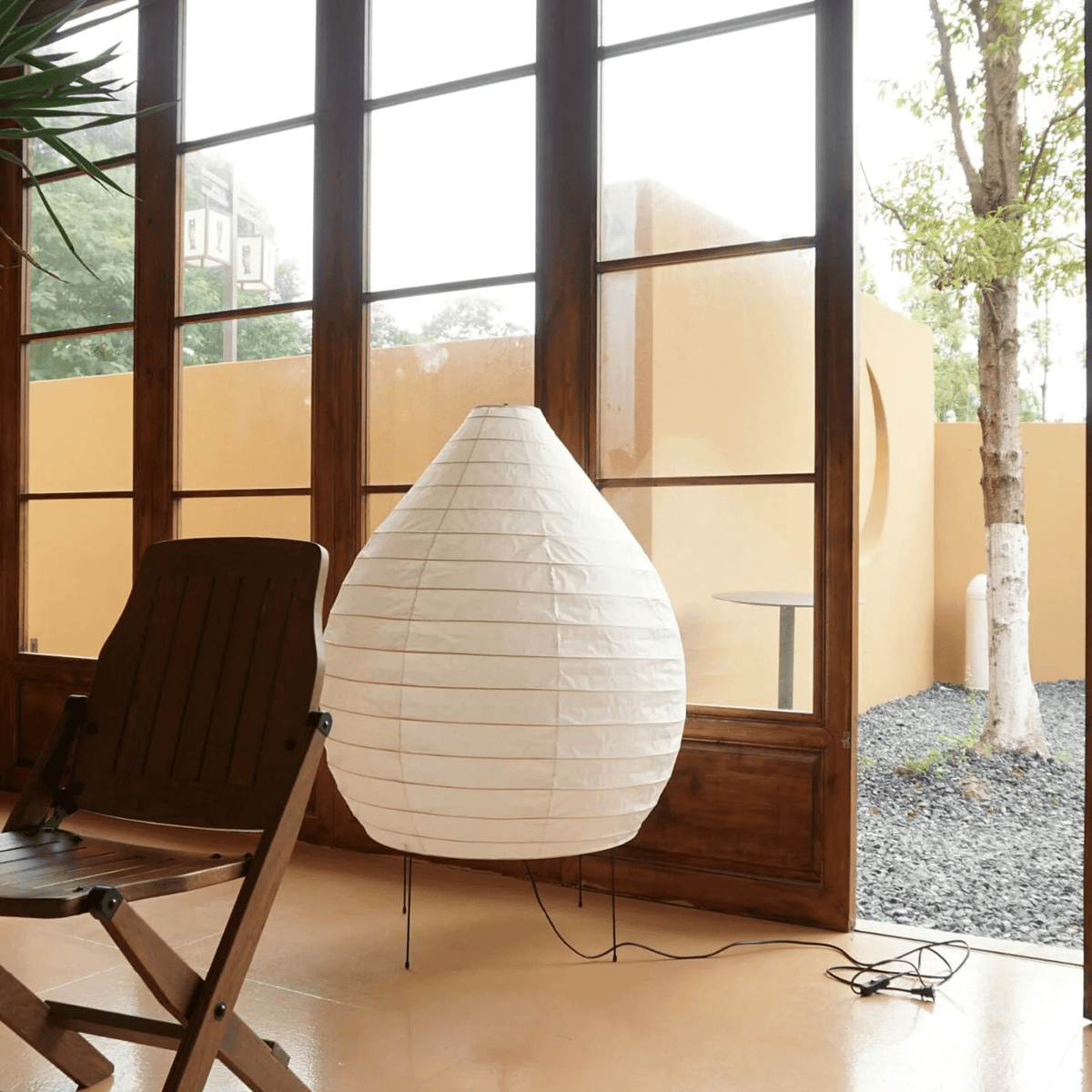 Washi Paper Lantern Floor Lamp