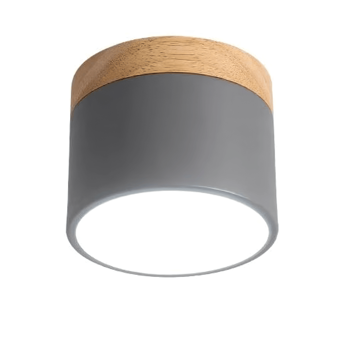 Alva Wooden Surface Downlight ∅ 3.9″ x H 3.1″ / Grey / Warm Light 1001 Ceiling lamp