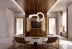 Ethereal Wave Alabaster Chandelier
