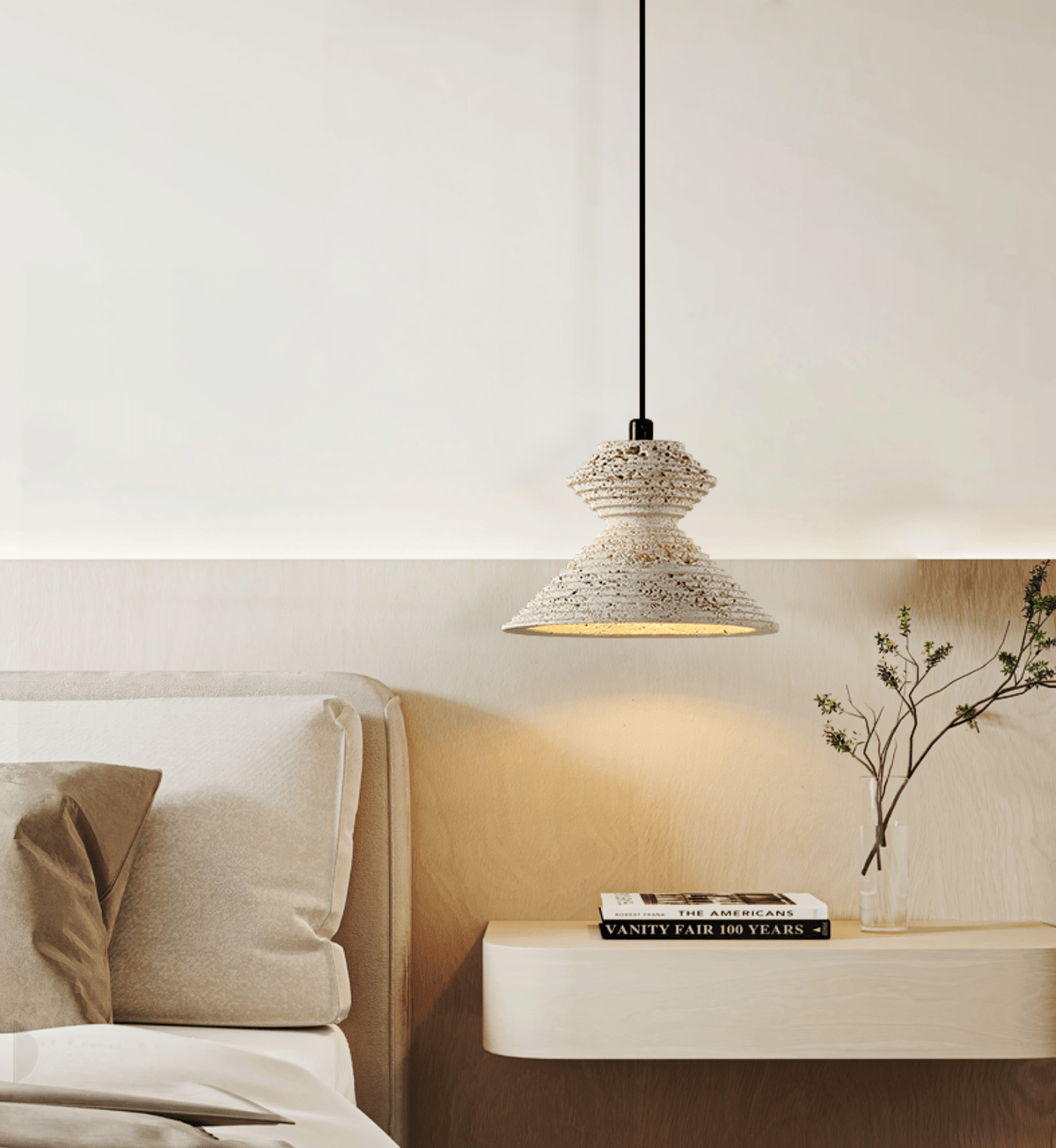 Eira Travertine Pendant Light