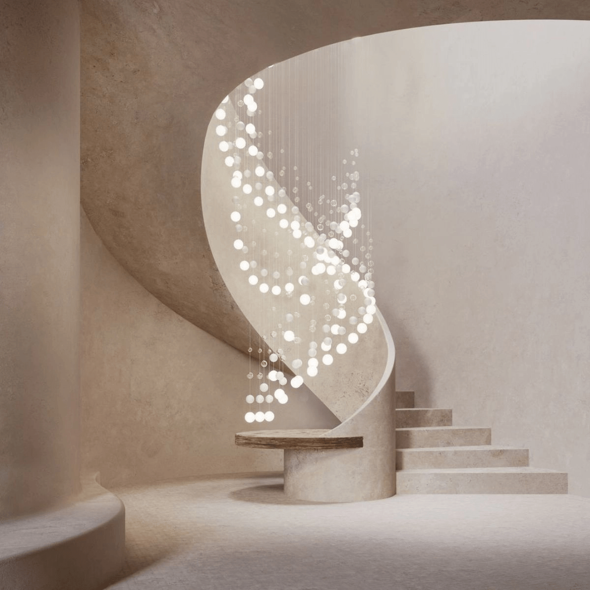 Pearl Curtain Customize Chandelier