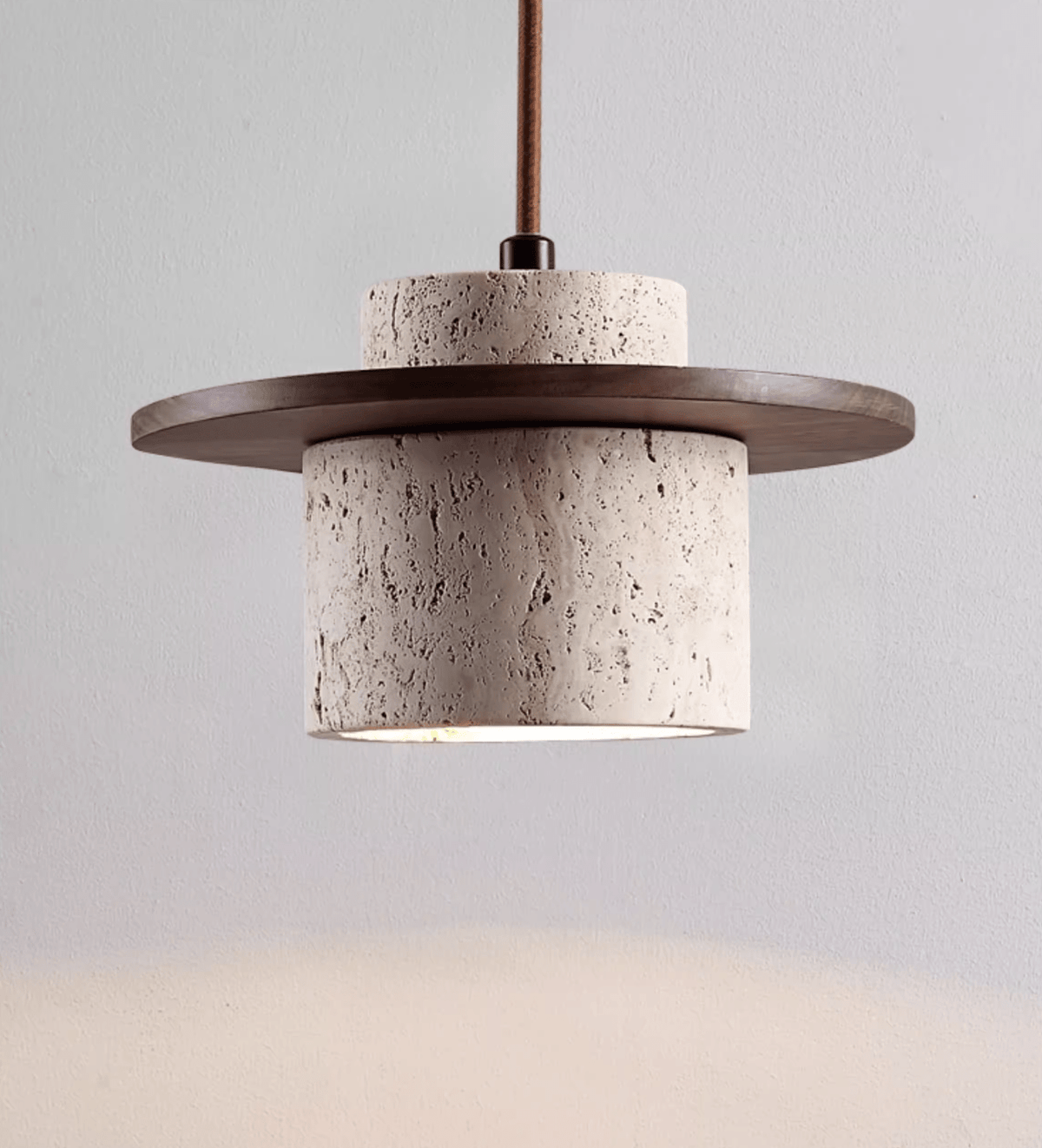Cylindrical Stone Sconce