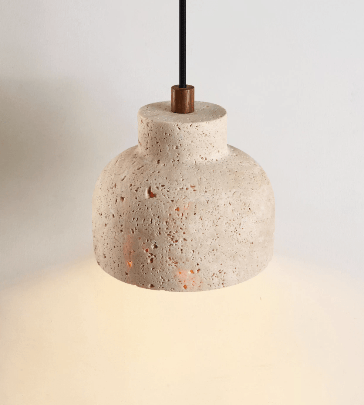 Travertine Bell Pendant Lamp