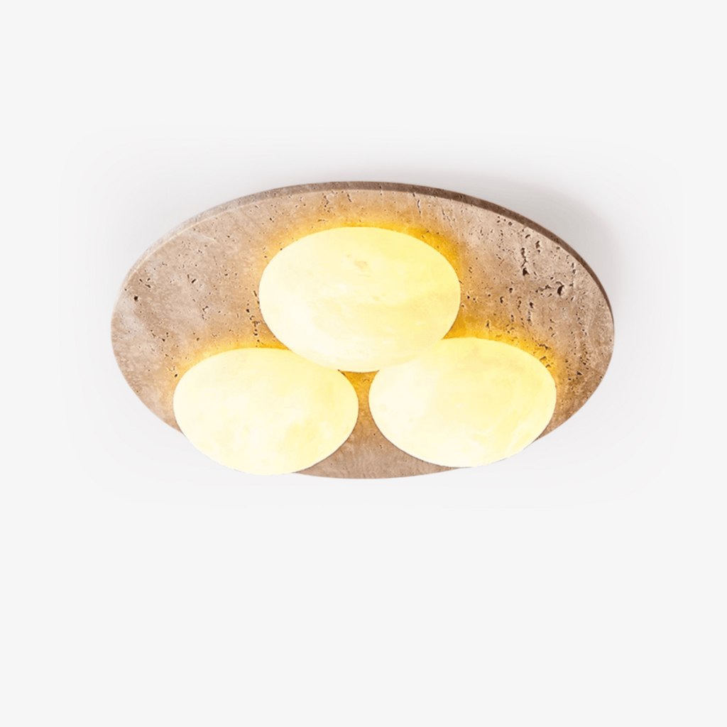Trio Travertine Ceiling Light