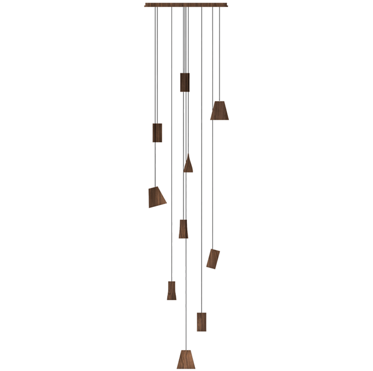 Nordic Tilted Wood Pendant Light