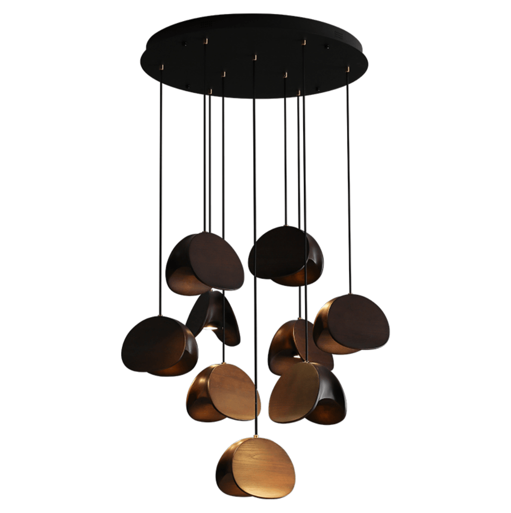Orbit Fold Wood Pendant Light