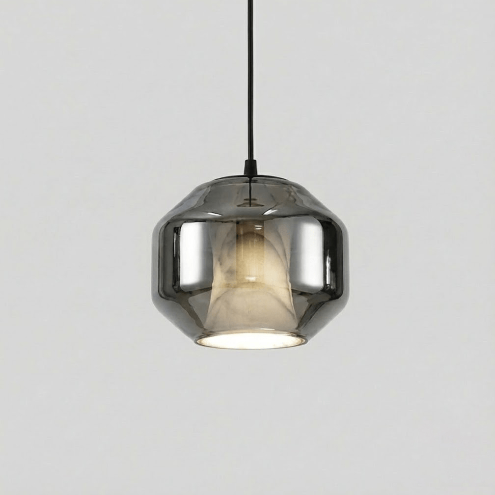Alabaster Glass Cylinder Pendant Light