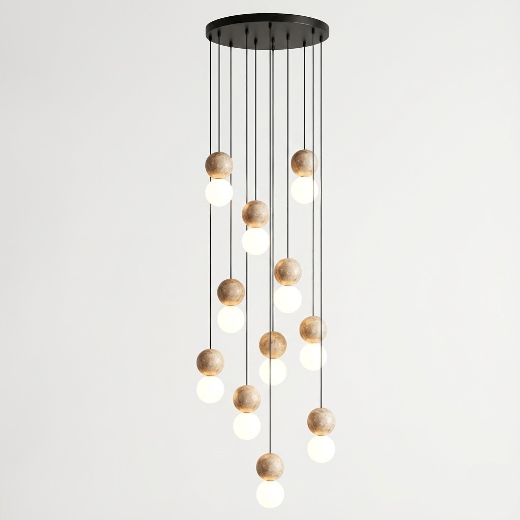 Camille Travertine Pendant Light