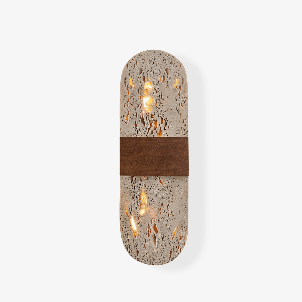 Solis Travertine Wall Light