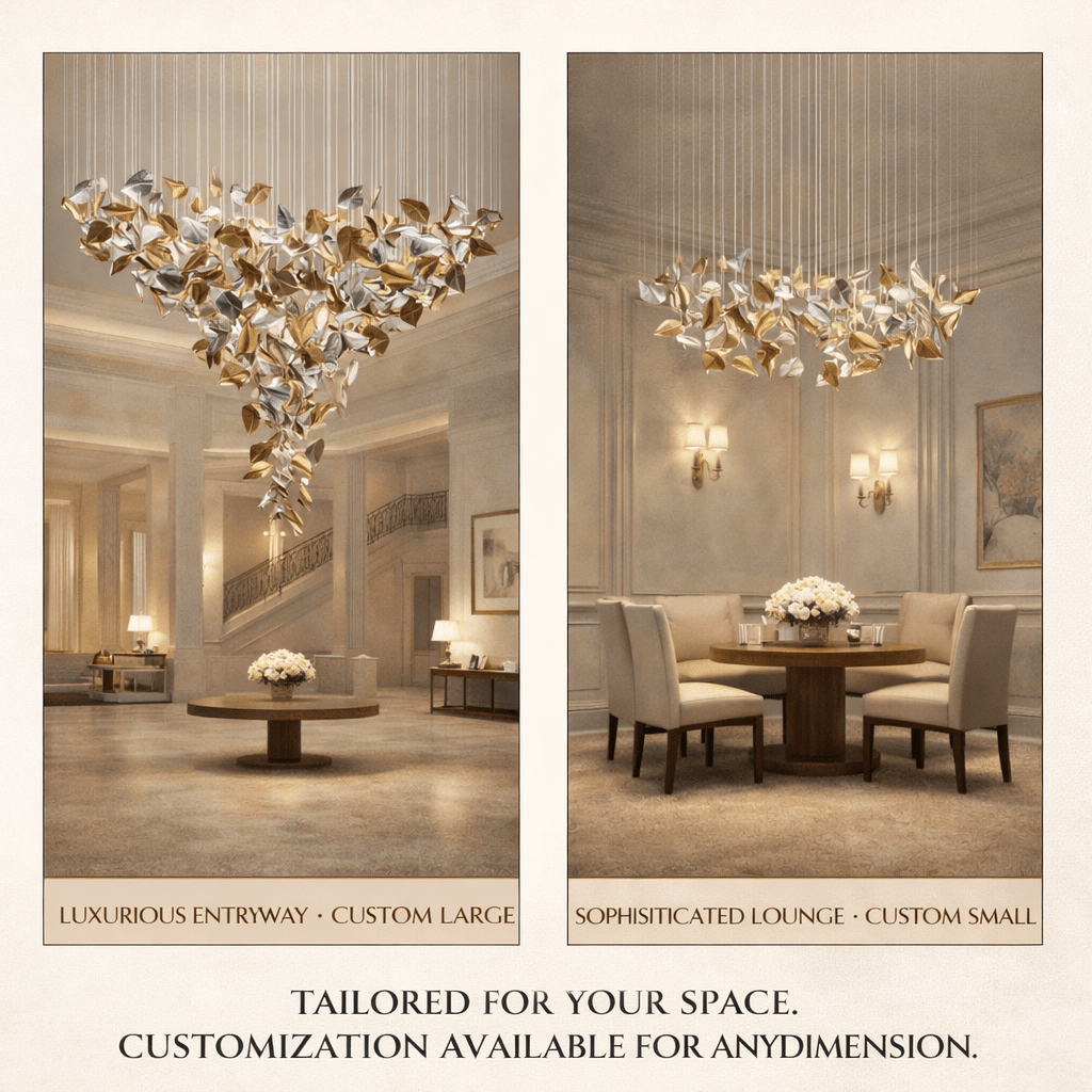 Windswept Leaf Chandelier