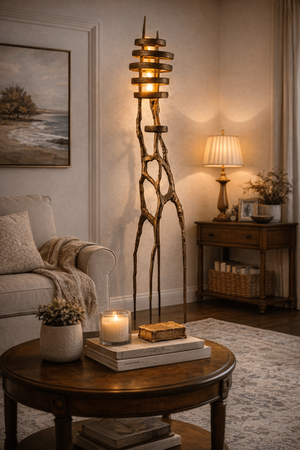 Vortex Sculpture Floor Lamp