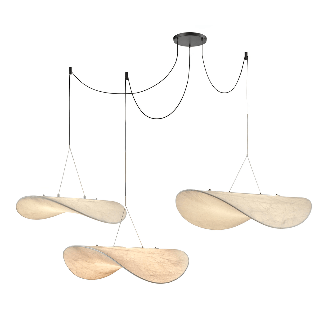 Tense Silk Pendant Light