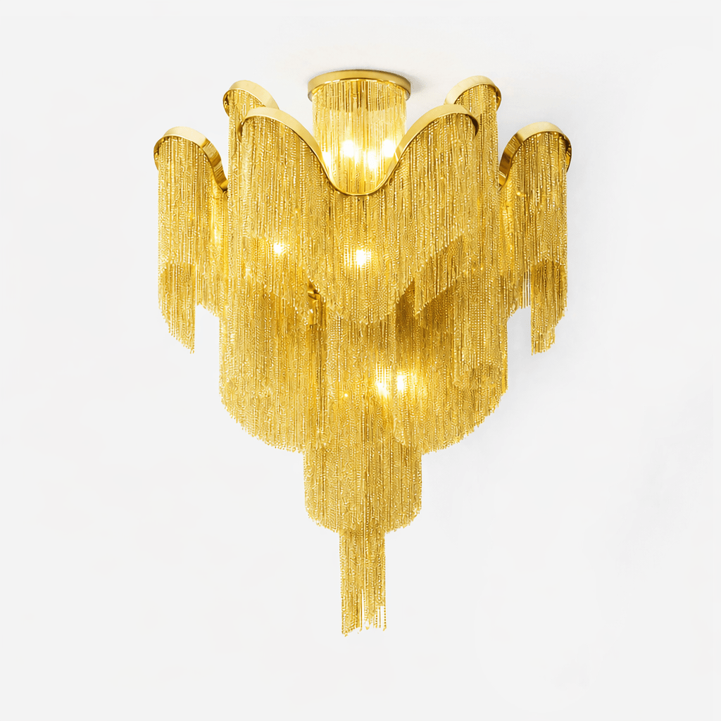 Luminous Cascade Chain Ceiling Light