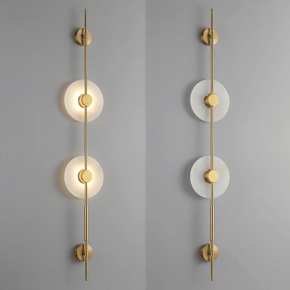 Alabaster Vertical Wall Sconce