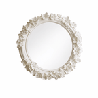 Floral Carve Vanity Mirror