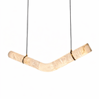 Streamlined Alabaster Pendant Lamp